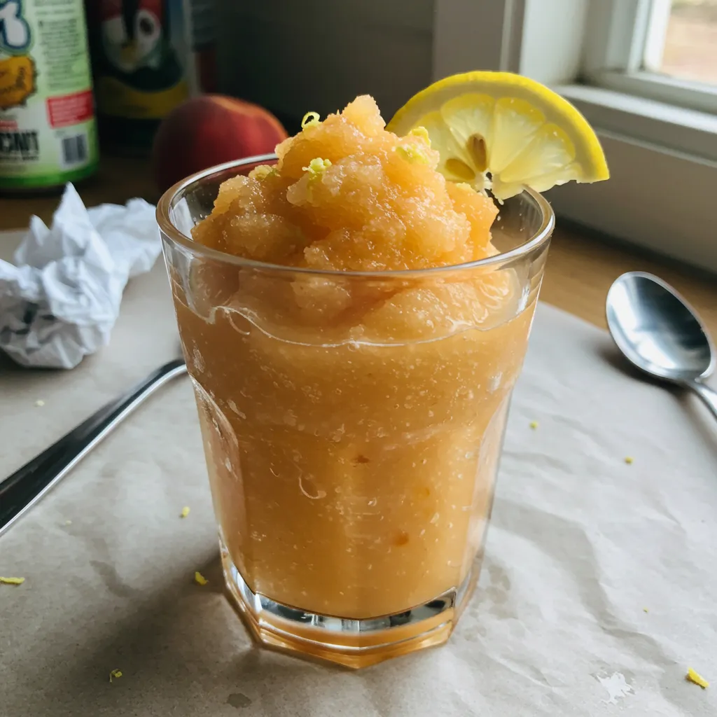 BEST RECIPE for Delightfully Easy Frozen Peach Lemonade: Ultimate Summer Frozen Beverage Perfection - secondary view